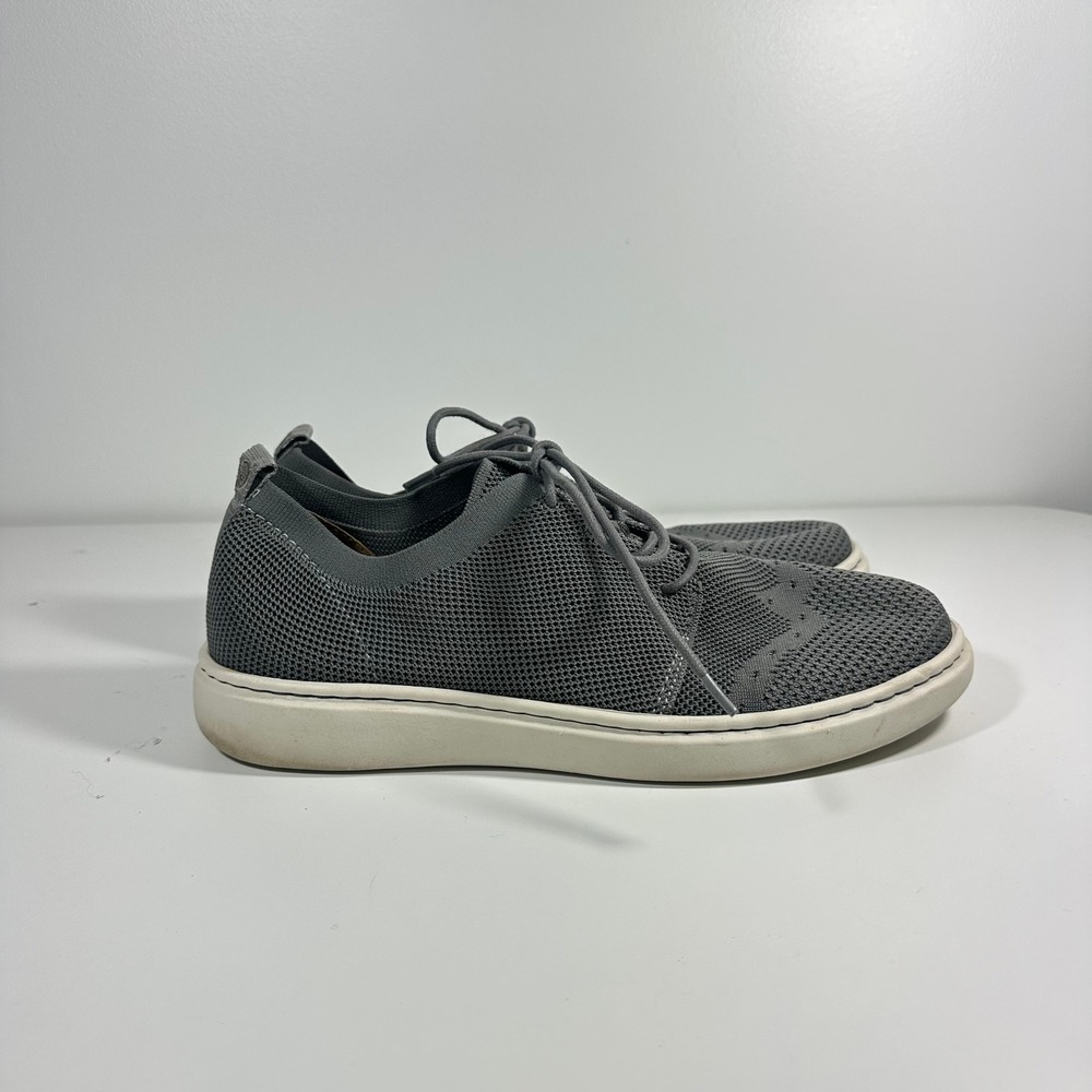 Born Shoes Mens Knit Sneakers Grey Lace Up Casual Shoes BM0000622 Size 11.5 M